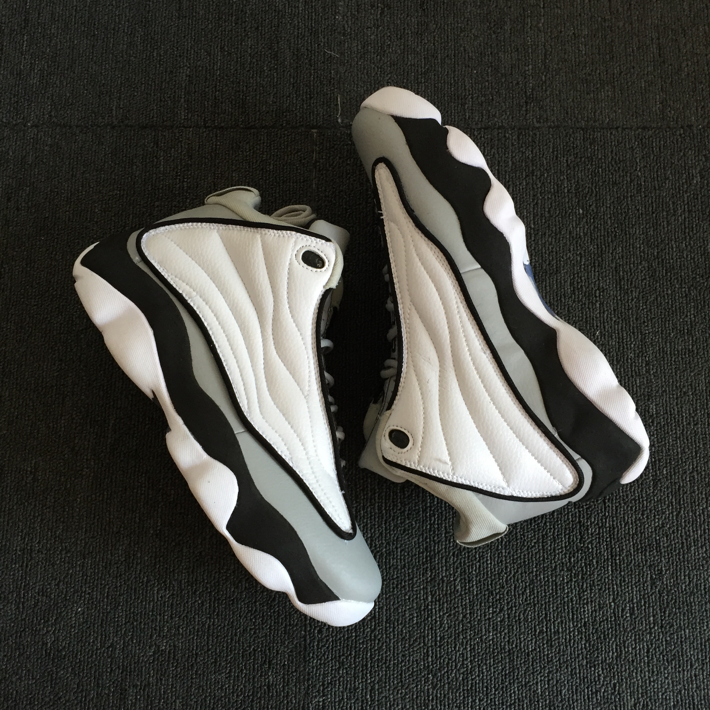 Air Jordan Pro Strong White Grey Black Shoes